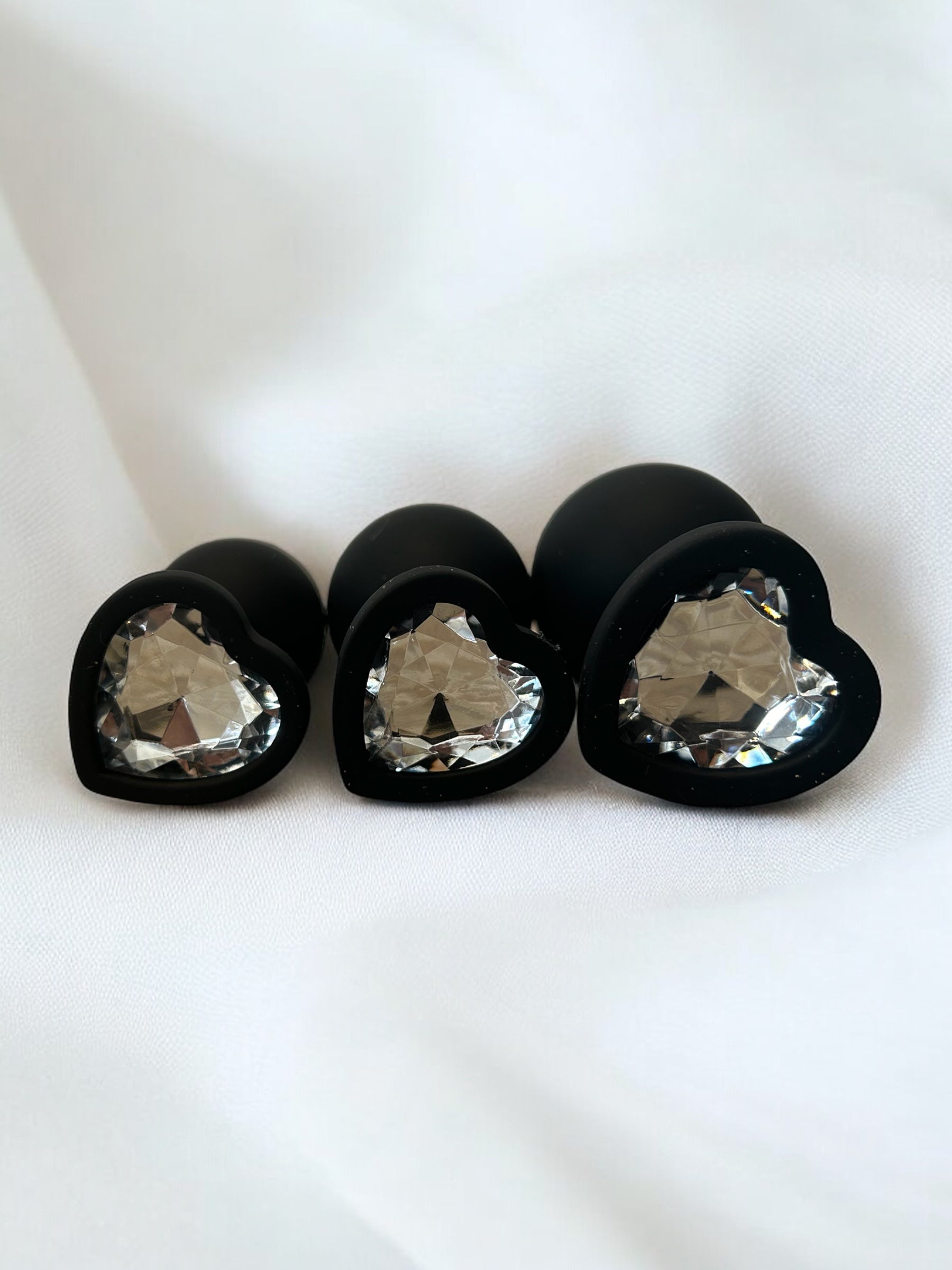 Jewelled Silicone Anal Plug - 3 Sizes