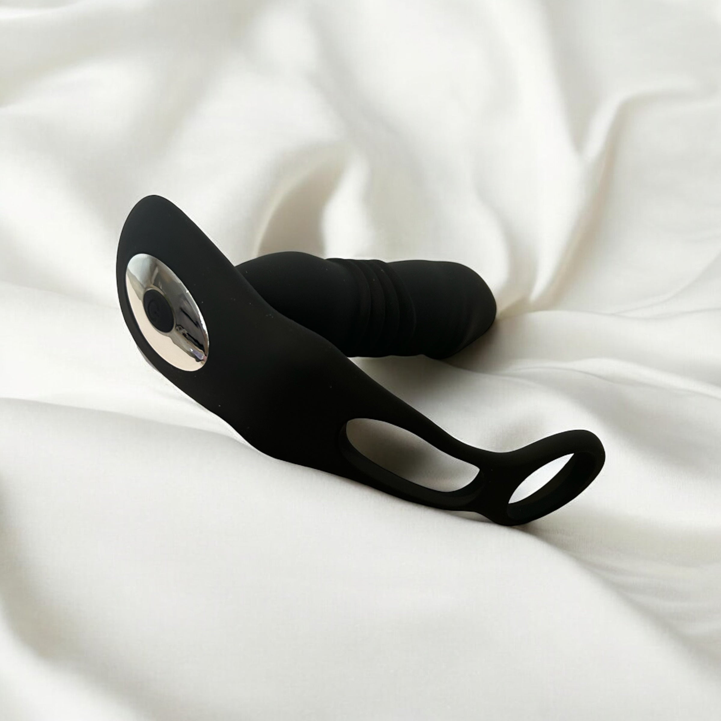App Controlled Thrusting Prostate Vibrator with Cock Ring