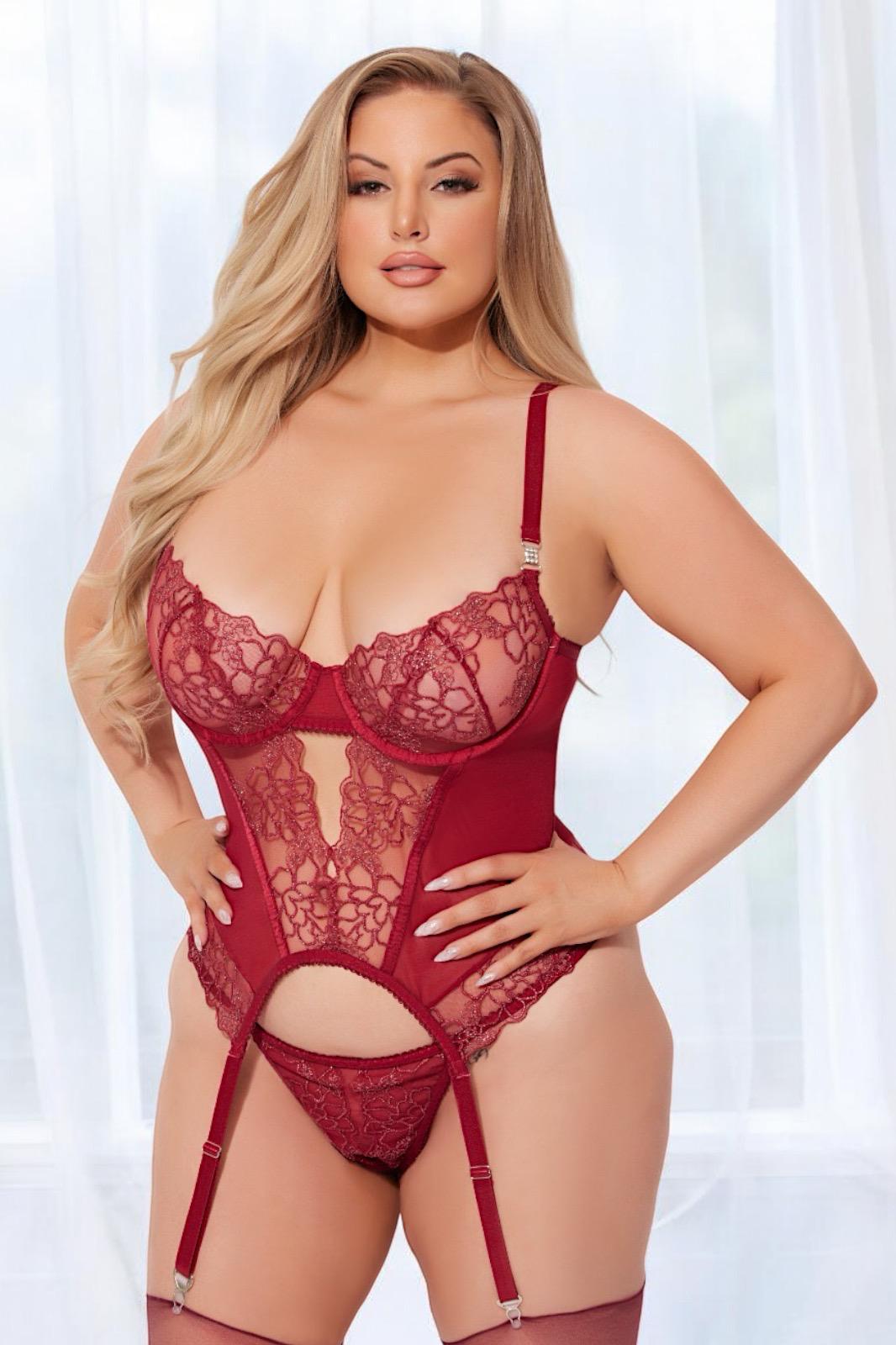 Eden Bustier with Matching G-String option